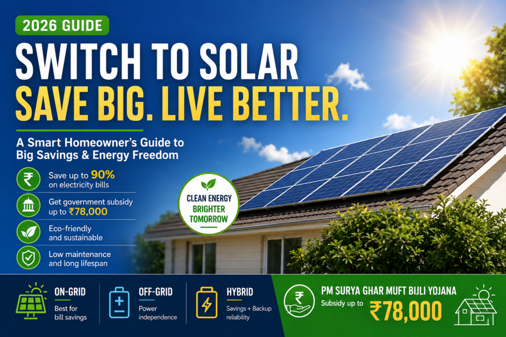 Best Solar Panels for Home in Bhopal (2026 Guide) by Halo Solar Systems